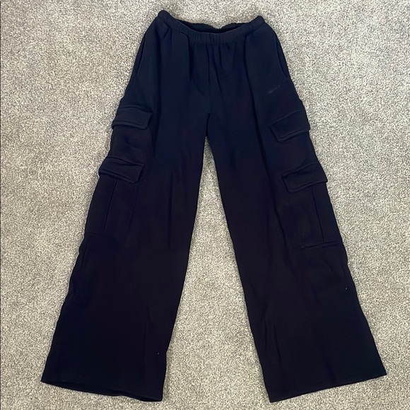 Garage Navy Blue Cargo Sweats - Picture 3 of 3